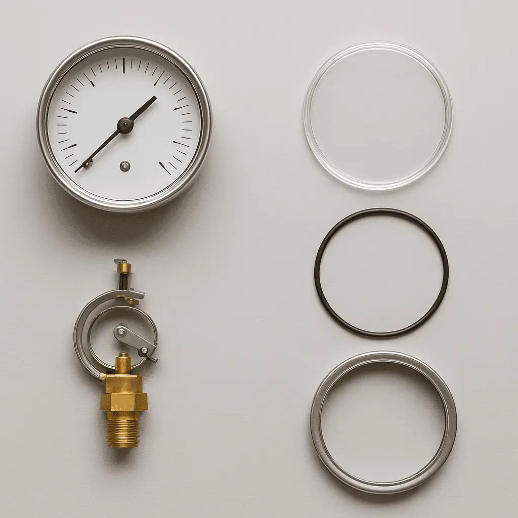 medidor de pressão positiva e negativa vacuometro